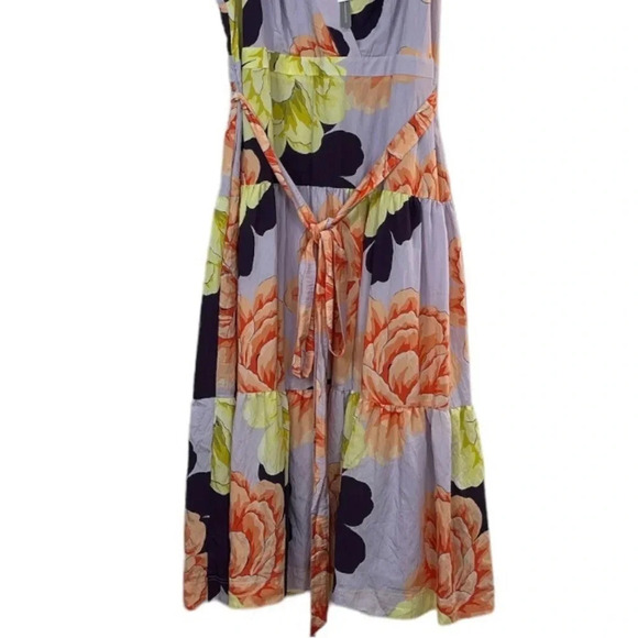 Anthropologie Maeve NEW Floral Wrap Maxi Dress 26W - Picture 9 of 14